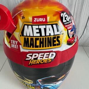 Metal Machines Speed Heroes (Red) by Zuru, 20+ Surprises Build Your Own